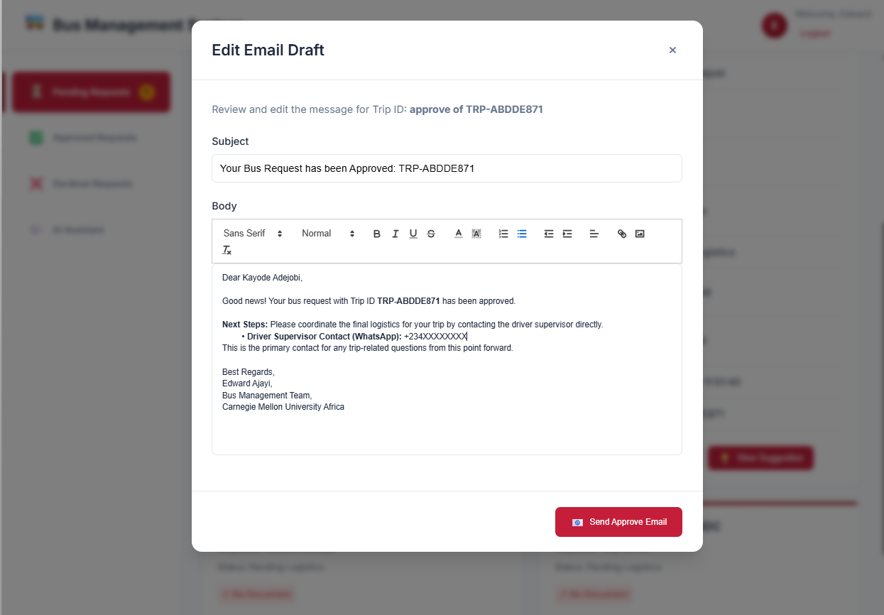 Email Drafter Interface